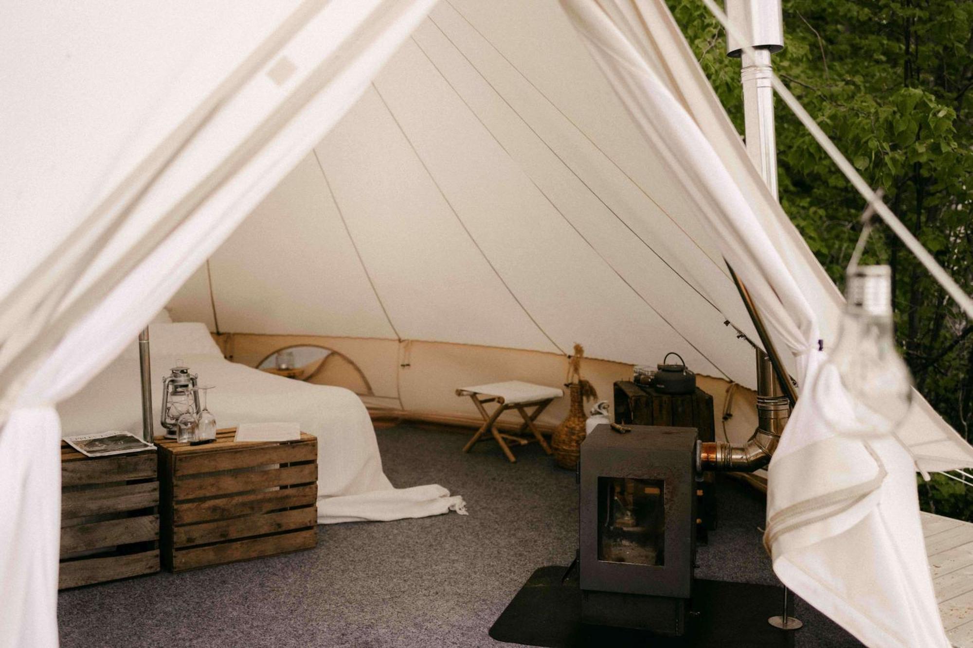 Falkeroed - Lyxig Glamping I Naturreservat Ink Frukost Греббестад Экстерьер фото