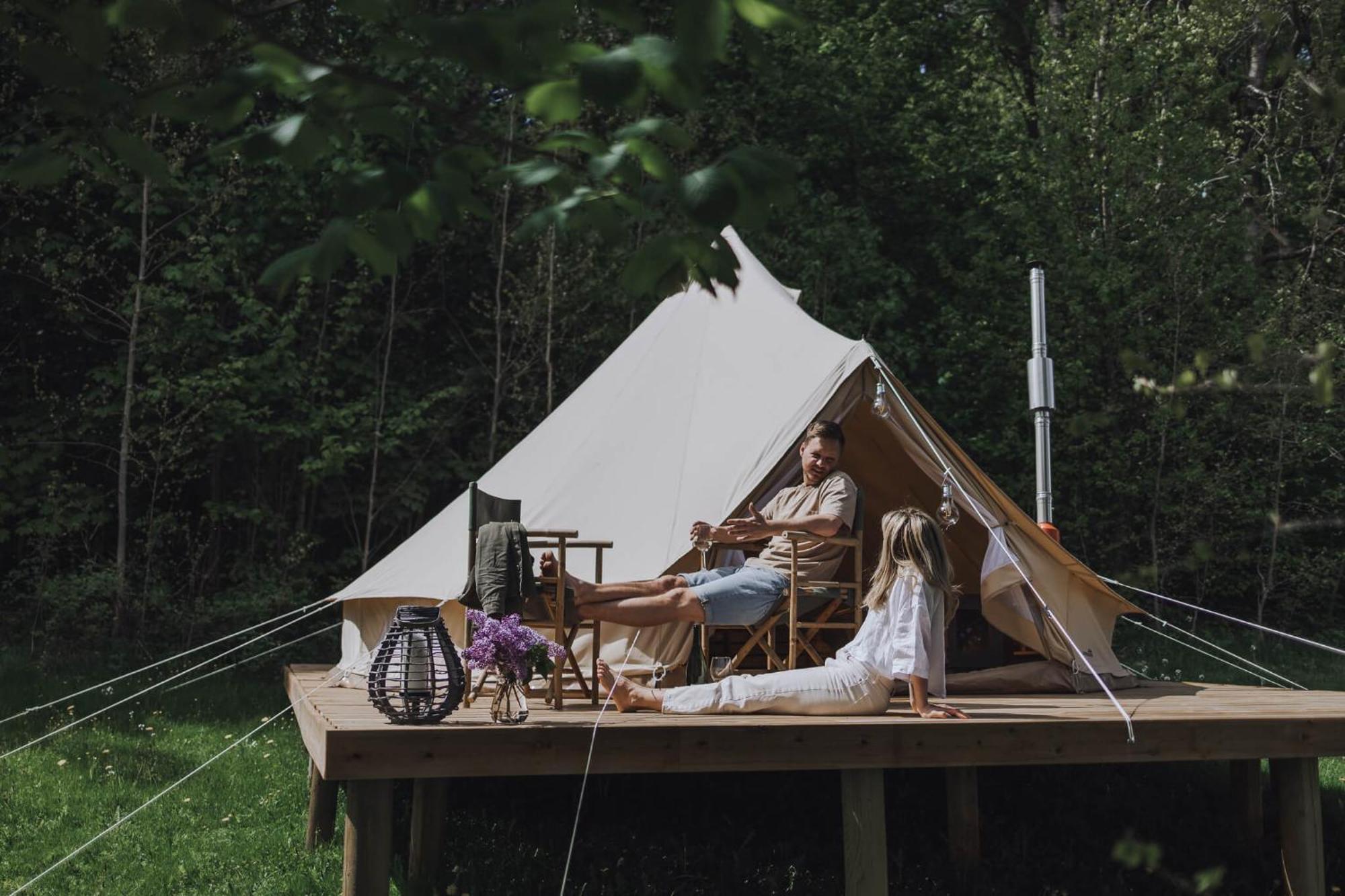 Falkeroed - Lyxig Glamping I Naturreservat Ink Frukost Греббестад Экстерьер фото